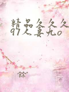 精品久久久久久97人妻九o