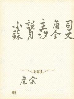 小说主角司空靖苏月汐全文免费阅读无弹窗