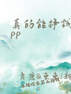 真的能挣钱的app