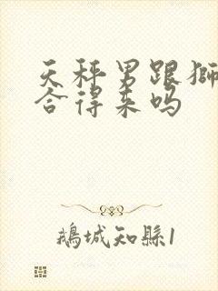 天秤男跟狮子女合得来吗