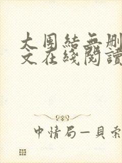 大团结无删减全文在线阅读