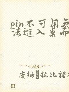 pin不可用无法进入桌面