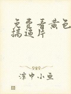 免费看黄色一级搞逼片