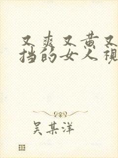 又爽又黄又无遮挡的女人视频