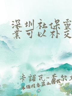 深圳社保灵活就业可以补交吗