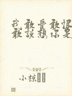 我敢爱敢恨却不敢说想你是什么歌