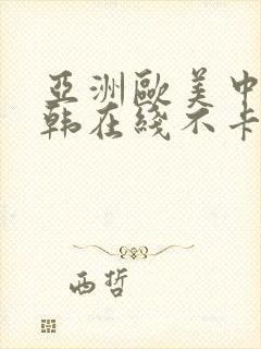 亚洲欧美中文日韩在线不卡