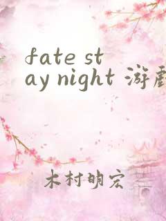 fate stay night 游戏