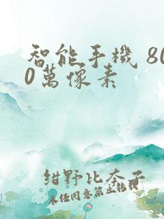 智能手机 800万像素