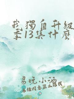 我独自升级第二季13集什么时候出