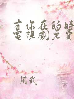 有你在的时光里电视剧免费观看