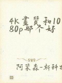 4k画质和1080p哪个好