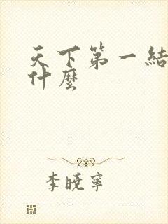 天下第一结局是什么