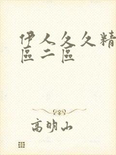 伊人久久精品一区二区