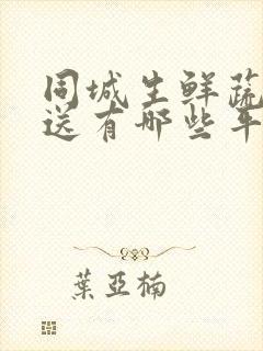 同城生鲜蔬菜配送有哪些平台