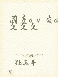 国产aⅴ爽av久久久