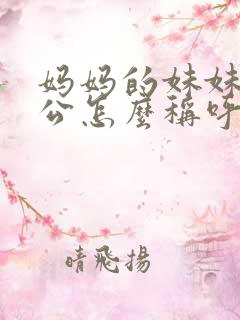 妈妈的妹妹的老公怎么称呼