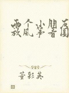 两个小朋友一起放风筝看图写话