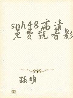 snh48高清免费观看影视大全