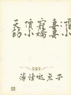 天价宠妻:霍总的小娇妻小说免费阅读