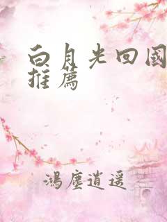 白月光回国小说推荐