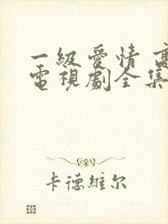 一级爱情 高清电视剧全集免费观看
