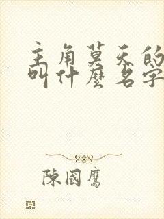 主角莫天的小说叫什么名字