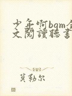 少年啊bgm全文阅读听书