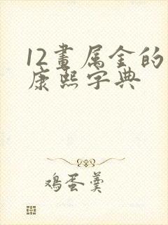 12画属金的字康熙字典