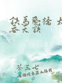 铁马飞桥 太荒吞天诀