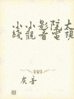 小小影院大全在线观看电视剧免费