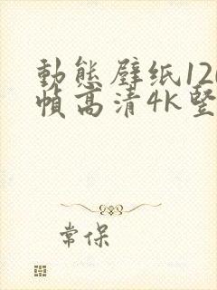 动态壁纸120帧高清4k竖屏