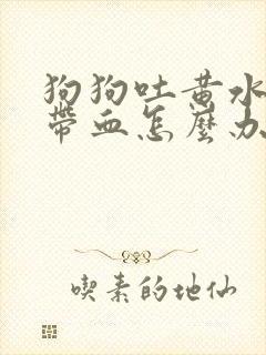 狗狗吐黄水拉稀带血怎么办