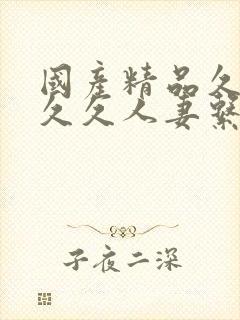 国产精品久久久久久人妻系列