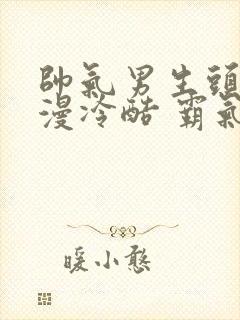 帅气男生头像动漫冷酷 霸气