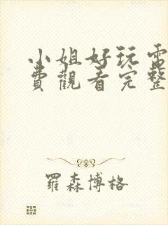 小姐好玩电影免费观看完整版高清