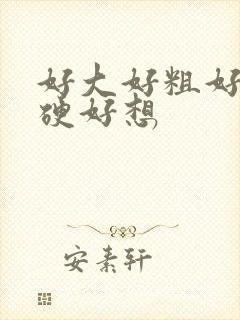 好大好粗好爽好硬好想