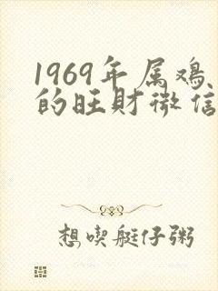 1969年属鸡的旺财微信图像