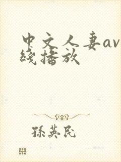 中文人妻av在线播放