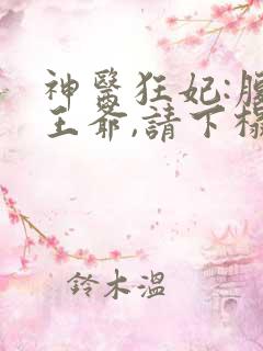 神医狂妃:腹黑王爷,请下榻 小说