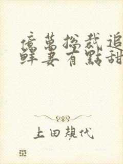 亿万总裁追妻:鲜妻有点甜