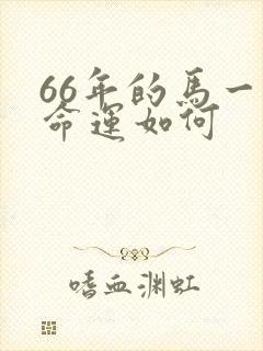 66年的马一生命运如何