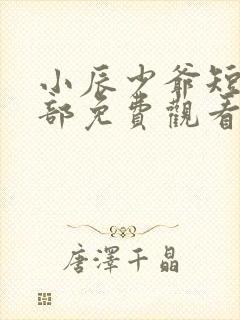 小辰少爷短剧全部免费观看