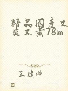 精品国产又色又爽又黄78m