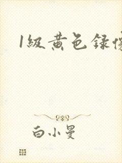 1级黄色录像