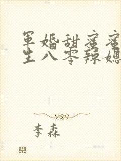 军婚甜蜜蜜,重生八零辣媳巧当家