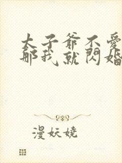 太子爷不爱我?那我就闪婚了