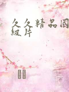 久久精品国产一级片