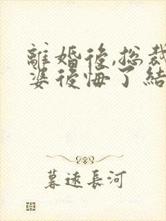 离婚后,总裁老婆后悔了结局