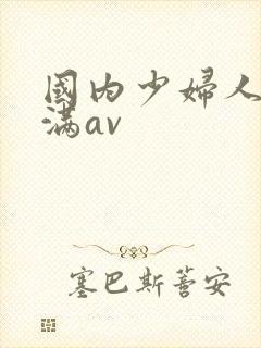 国内少妇人妻丰满av